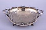 biscuit tray, silver, 84 ПТ standard, 551.10 g, engraving, 33.1 x 21 cm...