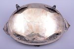 biscuit tray, silver, 84 ПТ standard, 551.10 g, engraving, 33.1 x 21 cm...