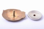 nozīme, Valsts Bankas teicamnieks, Nr. 4773, bronza, emalja, PSRS, 29.5 x 23 mm, mikro nošķēlumi uz...