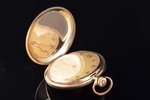 kabatas pulkstenis, "Omega", Šveice, zelts, 585 prove, 94.16 g, 6.3 x 5.2 cm, Ø 52 mm, futlārī, darb...