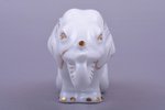 figurine, Little elephant, porcelain, Riga (Latvia), M.S. Kuznetsov manufactory, 1937-1940, 6.8 cm,...