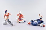 set of 8 figurines, Ali Baba and the Forty Thieves, porcelain, USSR, Korosten Porcelain Factory, mol...