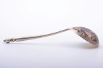 spoon, silver, 84 standard, 70.38 g, engraving, niello enamel, gilding, 17.9 cm, 1836, Russia...