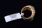 a ring, gold, 585, 750 standard, 10.45 g., the size of the ring 18.5, diamonds...