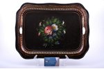 tray, Zhostovo painting, Stepanov Brothers, Russia, the border of the 19th and the 20th centuries, 4...