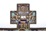 cross, The Crucifixion of Christ, copper alloy, 4-color enamel, Russia, the border of the 19th and t...