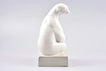 figurine, bookend, "Polar bear", porcelain, Riga (Latvia), USSR, sculpture's work, Riga porcelain fa...