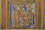 icon, Saint martyrs Quriaqos and Julietta, copper alloy, 2-color enamel, Russia, the border of the 1...