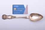 set of 6 soup spoons, silver, 84 standard, 399.35 g, 22.6 cm, by Johann Heinrich Emke, Riga, Russia...