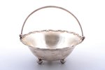 candy-bowl, silver, 875 standard, 195.15 g, the 20-30ties of 20th cent., Latvia...