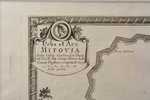 karte, Mītava (Urbs et Arx Mitovia Sedes Celsis), Latvija, 1659 g., 25 x 31.4 cm, rāmī...