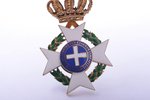 Order of the Redeemer, gold, enamel, 18 k standart, Greece, 1935-1984, 55.5 x 33.9 mm, 11.14 g...