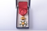 Орден Почётного легиона, офицерский, золото, эмаль, 18 k проба, Франция, 1848-1870 г., 61.2 x 41 мм,...