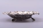 лоток для ювелирных украшений, серебро, 131.70 г, 15.6 x 16.2 см, Испания...