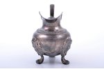 cream jug, silver, 950 standard, 328.05 g, wooden handle, h 15.1 cm, France...