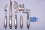 set of 5 flatware items, silver/metal, 950 standart, total weight of items 745.50g, France, 32.7 - 2...