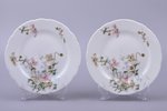 pair of plates, T. Odyniec, porcelain, Lithuania, Ø 16.3 cm...