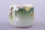small cup, with matched saucer, porcelain, Gardner porcelain factory, Russia, the 2nd half of the 19...