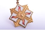 badge of honor, (guilding, COPPER rare type) For outstanding merits in firefighting, 2nd class, Latv...