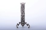 candlestick, metal, Asia, h 15.5 cm...
