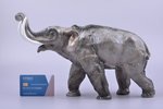 figurine, Elephant, porcelain, Germany, Rosenthal, the 40ies of 20th cent., h 20.7 cm...