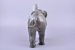 statuete, Zilonis, porcelāns, Vācija, Rosenthal, 20 gs. 40tie gadi, h 20.7 cm...