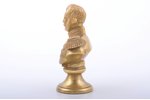 krūšutēls, Aleksejs Mihailovičs, bronza, h 14 cm, svars 762.50 g., Krievijas impērija, 19. gs., Sank...