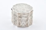 case, silver, 800 standard, 83.85 g, engraving, 4.1 x 7.3 x 5.9 cm...
