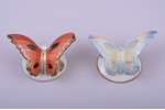 pair of figurines, Butterflies, porcelain, Riga (Latvia), USSR, Riga porcelain factory, the 50ies of...