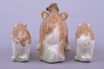 figurine, Wild Boar family, porcelain, Riga (Latvia), USSR, sculpture's work, molder - Antonina Pash...