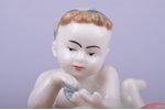 statuete, Zēns pludmalē, porcelāns, PSRS, LFZ - Lomonosova porcelāna rūpnīca, 20gs. 50-60tie gadi, 5...