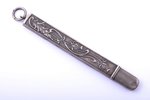 pencil holder, silver, 800 standard, 7.01 g, 9 cm, France...