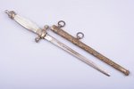 Naval dirk, total length 32.7 cm, blade length 19.9 cm, Netherlands/Italy(?), the 20th cent....