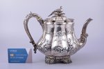 teapot, silver, 925 standard, 873.55 g, h 20.3 cm, Great Britain...