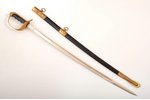 Naval sword, total length 88 cm, blade length 74.8 cm, South America...
