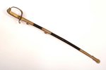 sabre, Naval sword, total length 81.3 cm, blade length 68.3 cm, Argentina...