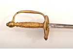military musicians epee, total length 95.3 cm, blade length 80.8 cm cm, France, the 2nd half of the...