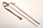 zobens, kopējais garums 85.5 cm, asmeņa garums 74 cm, Zviedrija, 19. gs. beigas...