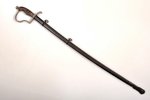zobens, kopējais garums 93.6 cm, asmeņa garums 80.3 cm, damaskas tērauds, Vācija/Prūsija, 19. gs. 2....