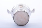 ice bucket, silver, 830 standard, 327.05 g, gilding, h 16 cm, Ø 11.7 cm, 1951, Finland...
