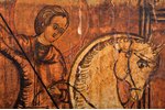 ikona, Svētais Lielmoceklis Georgijs (Juris) Uzvarētājs, dēlis, gleznojums, Krievijas impērija, 26.8...