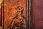 икона, Святой великомученик Георгий Победоносец, доска, живопиcь, Российская империя, 26.8 x 20.8 x...