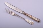 set of 6 forks and 6 knives, silver/metal, 830 standart, total weight of items 419.70g, Finland, 19....