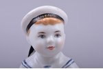 figurine, Sailor with accordion, porcelain, USSR, LFZ - Lomonosov porcelain factory, molder - Galina...
