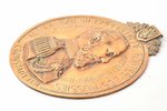 настенный декор, Александр III, бронза, 24.5 x 21.3 см, вес 800 г., Франция...