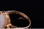 кольцо, камея, золото, 18 k проба, 3.48 г., размер кольца 17.25, Швеция...
