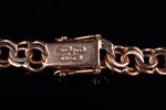a bracelet, gold, 585 standard, 15.97 g., the item's dimensions 19.4 cm, Finland...