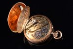 pocket watch, movement duration 2.5 hours, Russia, Switzerland, gold, 56, 585 standart, 24.46 g, 3.9...