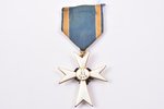 White Cross Order of the Home Guard, 3rd class, Estonia, 20-30ies of 20th cent., 45.4 x 39 mm...