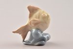 figurine, a fish, porcelain, Riga (Latvia), USSR, sculpture's work, Riga porcelain factory, molder -...